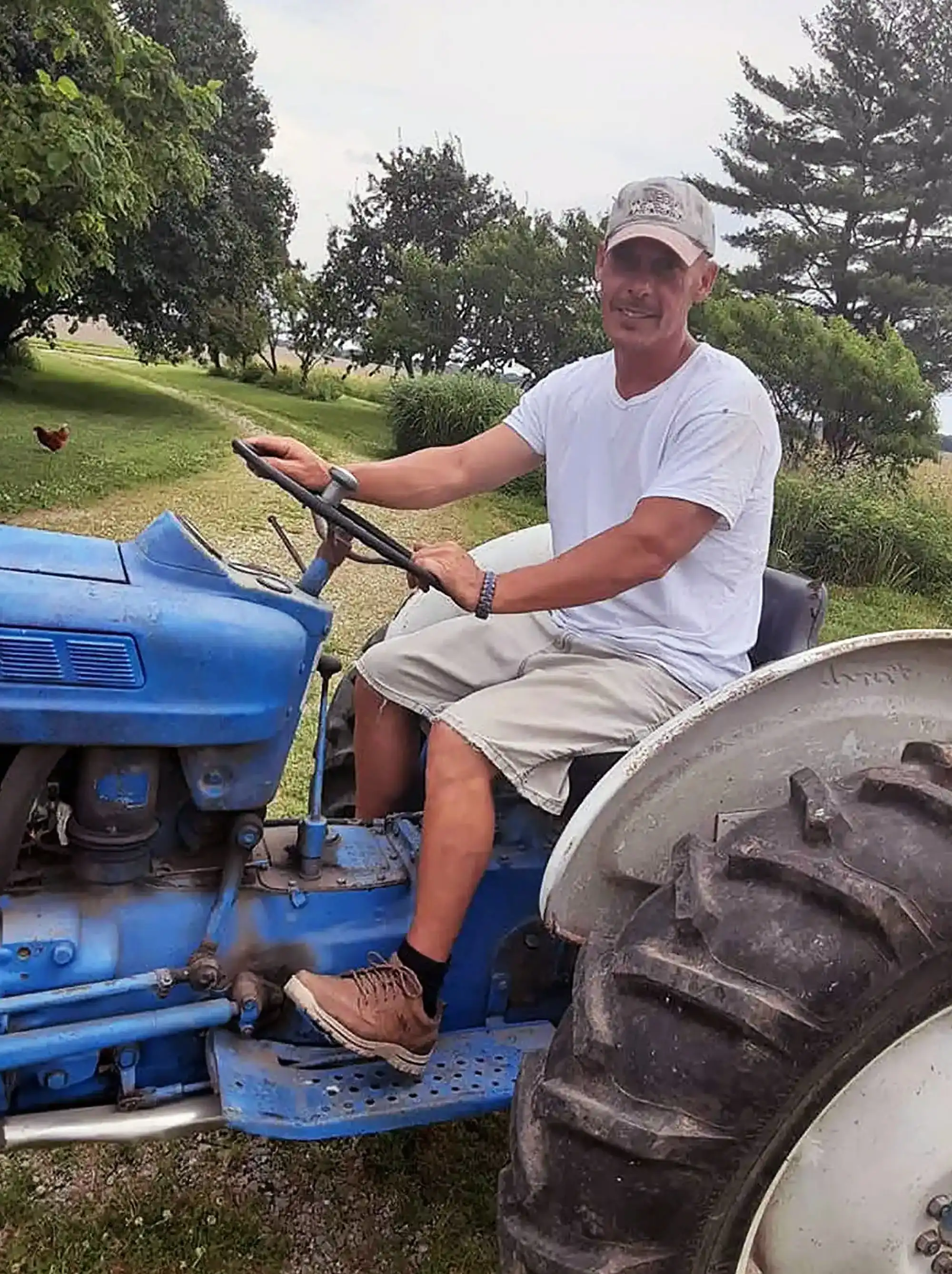 The blue tractor in the book Spring Break to Mars, and the author's inspirations for kids to read during their Spring Break. -- David Haave